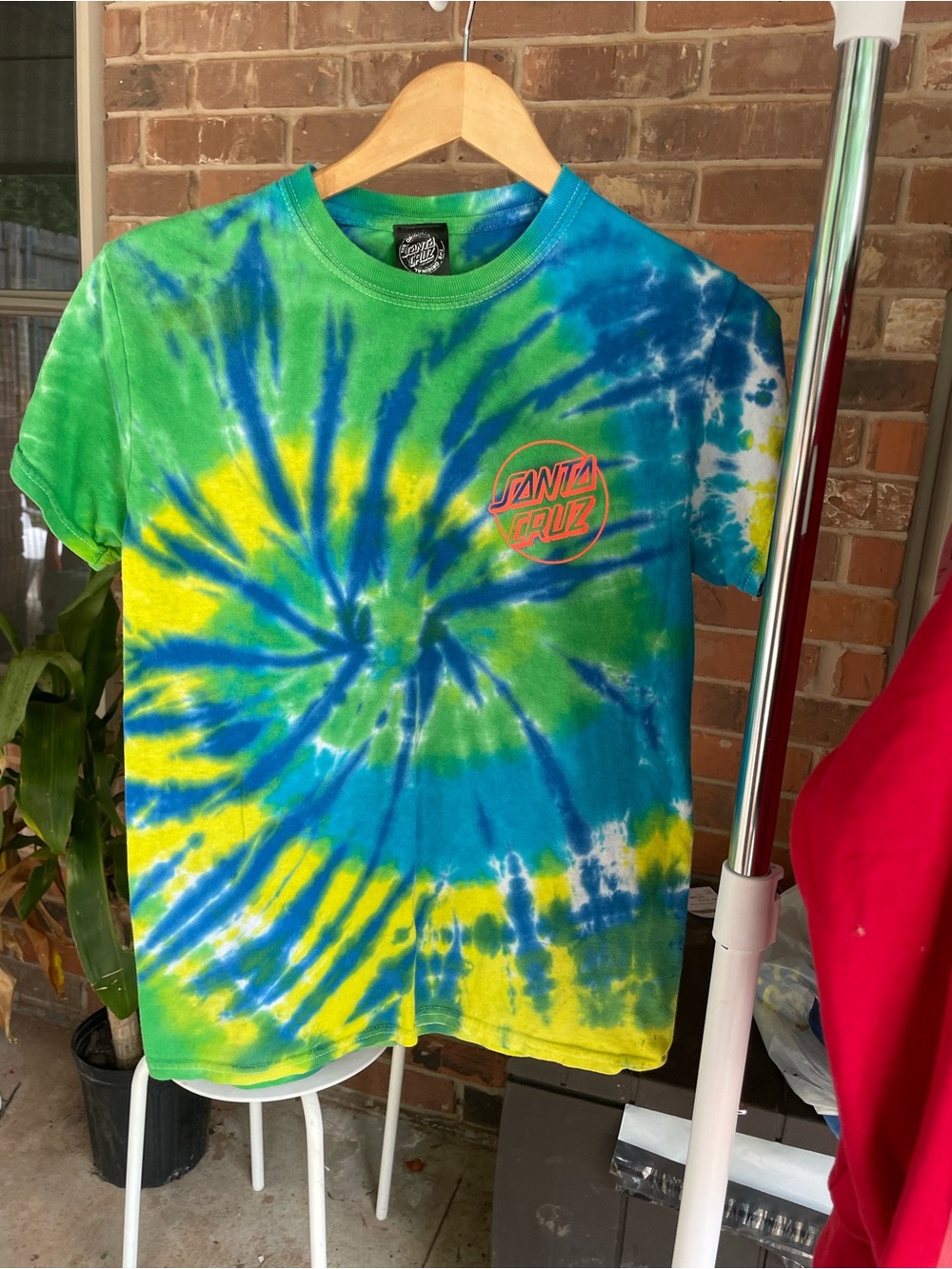 Santa Cruz Skateboards Tie-Dye Short Sleeve Tee Small #162
